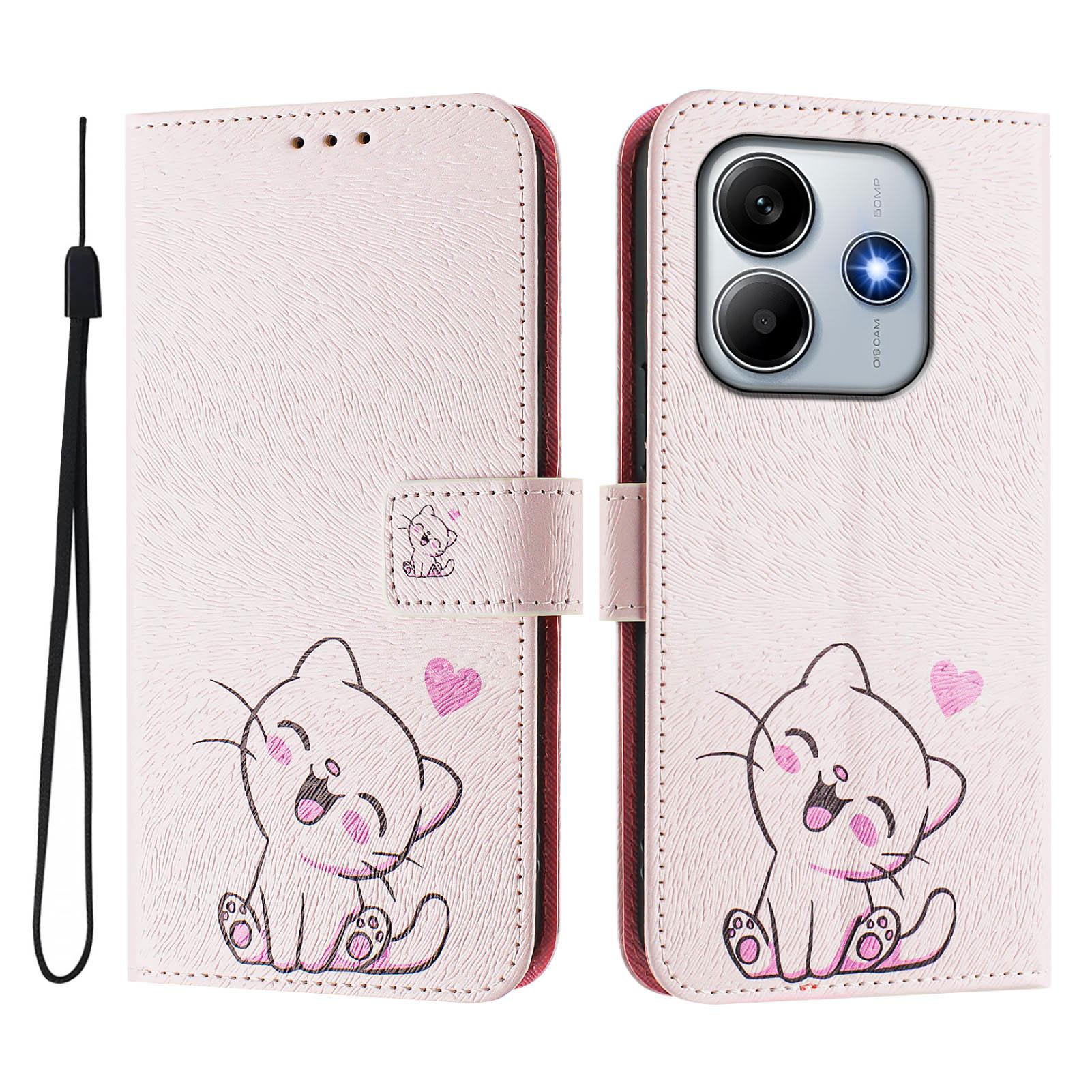 

For Xiaomi Redmi Note 14 5G Case Pattern Printing Wallet Phone Cover with Strap Dream Valley