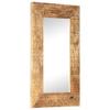 Day and Night - Day and Night Hand Carved Mirror Solid Mango Wood 80x50x2.5 Cm