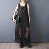 Sleeveless oversized Sexy black new in dresses for women casual loose long summer dress elegant clothing 2026