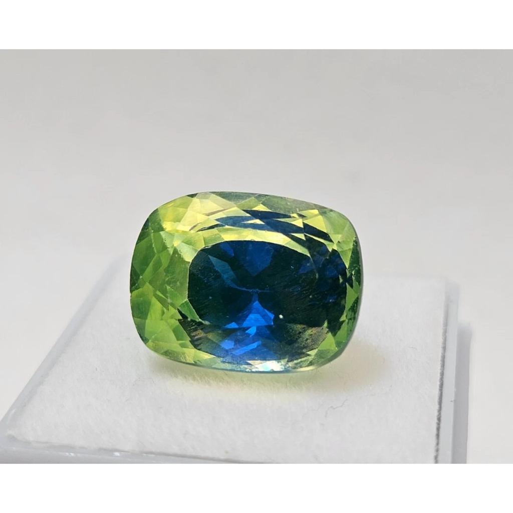Cushion Cut Natural Pitambari Sapphire 17+ Ct Fabulous Certified Loose Gemstone