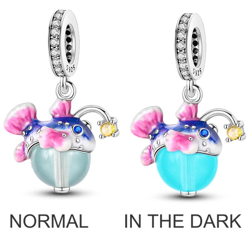 Copper Romantic Lover In Spring Charms Beads Colorful Flower Butterfly Dangle Fit Original Bangle Bracelet Diy Jewelry Gift