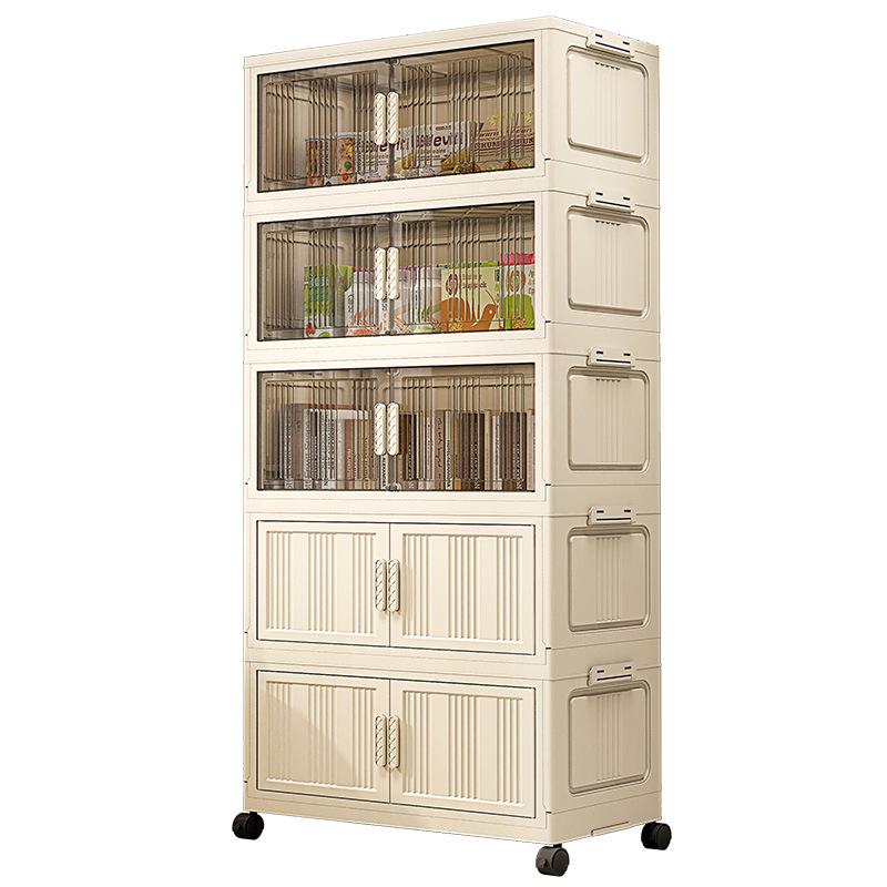 Thickened Foldable Multilayer Plastic Baby Wardrobe and Clothes Storage Cabinet