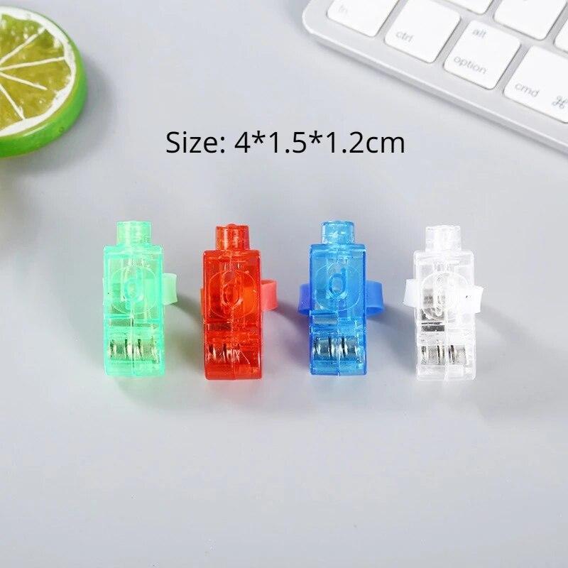 Creative Toys Colorful LED Laser Finger Ring Lights Beam Torch Party Finger Decoration Toy