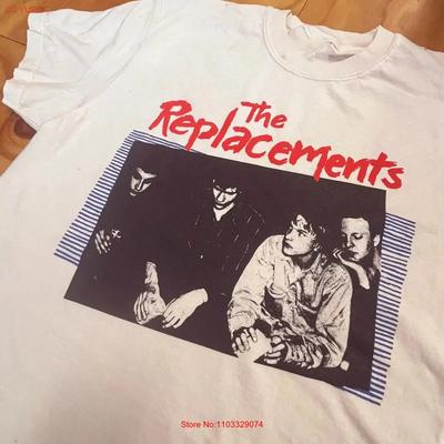 The ReplaceUnisexts Band WHite T Shirt Concert S 5XL TR629 Vintage Washed Unisex Casual Top For Everyday Wear Stylish Breathable