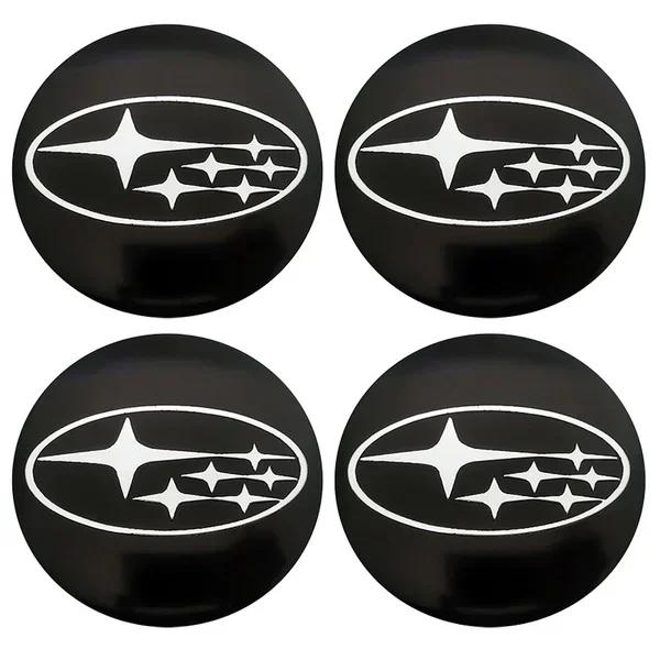 4pcs 56mm Car Wheel Center Hub Caps Sticker for Subaru Outback Legacy Forester Impreza Tribeca WRX BRZ STI Accessories