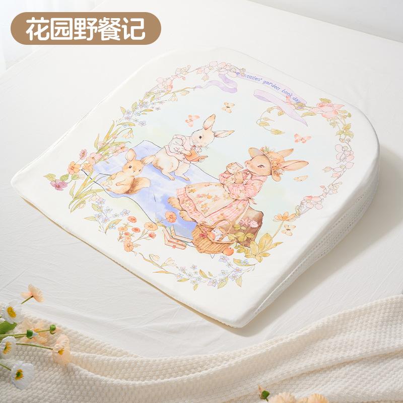 

Newborn Baby Anti-Spit-Up Slope Cushion, Baby Anti-Choking Breastfeeding Pillow, Anti-Milk Overflow Spine Protector, Nursing Tool 【Garden Picnic Notes】