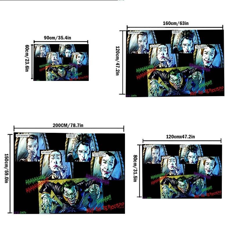 The Joker Comic Book Panel Print Poster Wall Art DecorOffice Mat Home Decor Gift For Halloween & Christmas LC35