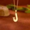 Stainless Steel Heart Initial Letter Necklace for Women Gold Plated Alphabet Pendant Necklaces Vintage Waterproof Jewelry Gifts
