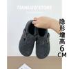 Winter velvet lazy cotton shoes versatile inner height increase warm fluffy muller shoes bag heel cotton shoes women