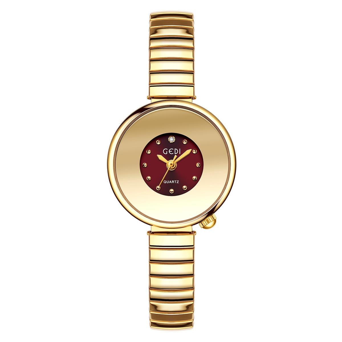 Sky Mirror Small Dial Elastic Strap Women S Watch Niche Premium Small Women S Quartz Watch