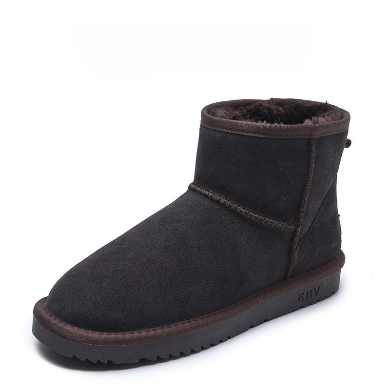 

Чоловічі зимові зимові чоботи Водяна плюшева флісова підкладка Прогулянкові короткі чобітки Взуття Теплі зручні чоловічі ботильйони з протиковзкою флісовою підкладкою зі штучного хутра 44 темно-коричневого кольору