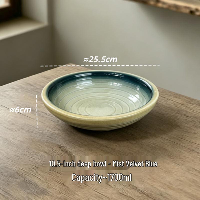 Retro Ceramic Tableware: Earthen Pot with Alcohol Stove for Warming Dishes