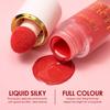 Julystar Liquid Blush Makeup with Cushion Applicator Matte & Dewy Face Blush Cream Long Lasting Lightweight Blusher Natural Looking Cheeks Tint Makeup