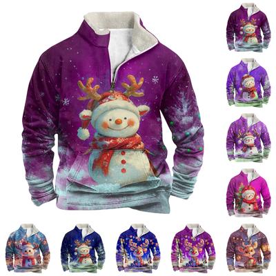 Spring And Men's Standing Collar Sweatshirt Is Outdoor Casual Sweaters Tops