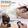 20000mAh Battery Operated Fan Portable Rechargeable Desk/Camping Fan with LED Light and Hook Outdoor Fan for Tent Car Trip