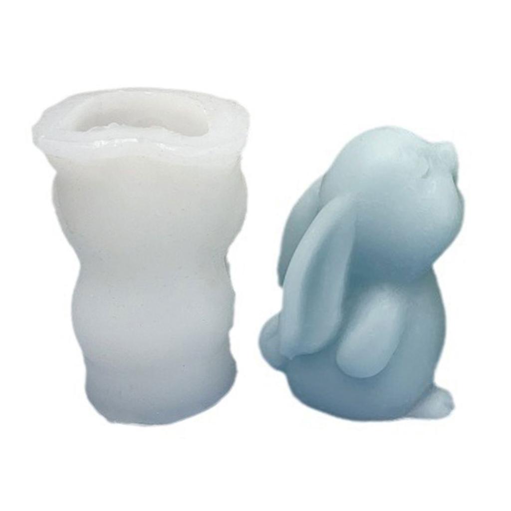 Kaninform stearinlysformer Dyreharpiksformer for å lage stearinlyssåpe Sjokoladekake Fondantdekorasjoner Baking DIY Craft