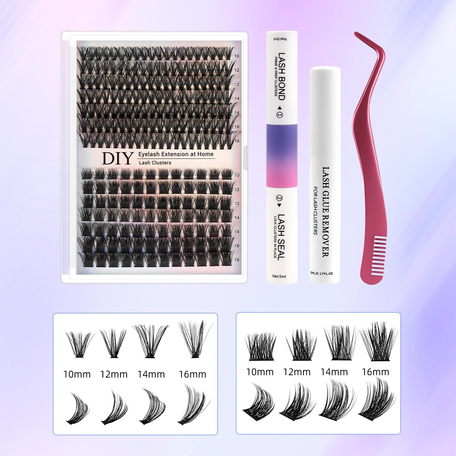 

DIY Segmented False Eyelashes Dense Natural Grafting Single Tuft Eyelashes 30D40D Eyelashes 40P-T50