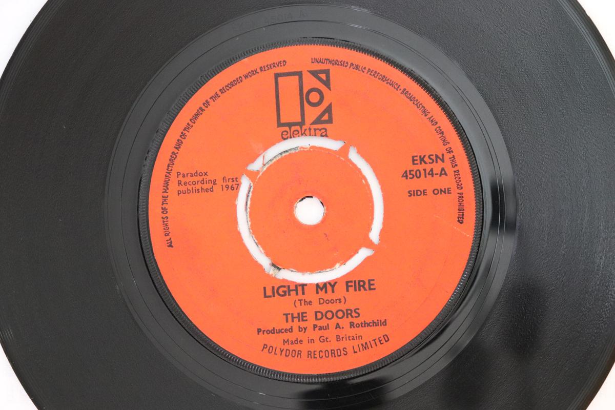 

7inch Record DOORS - Light My Fire EKSN45014 Elektra 1967 UK Rock Used