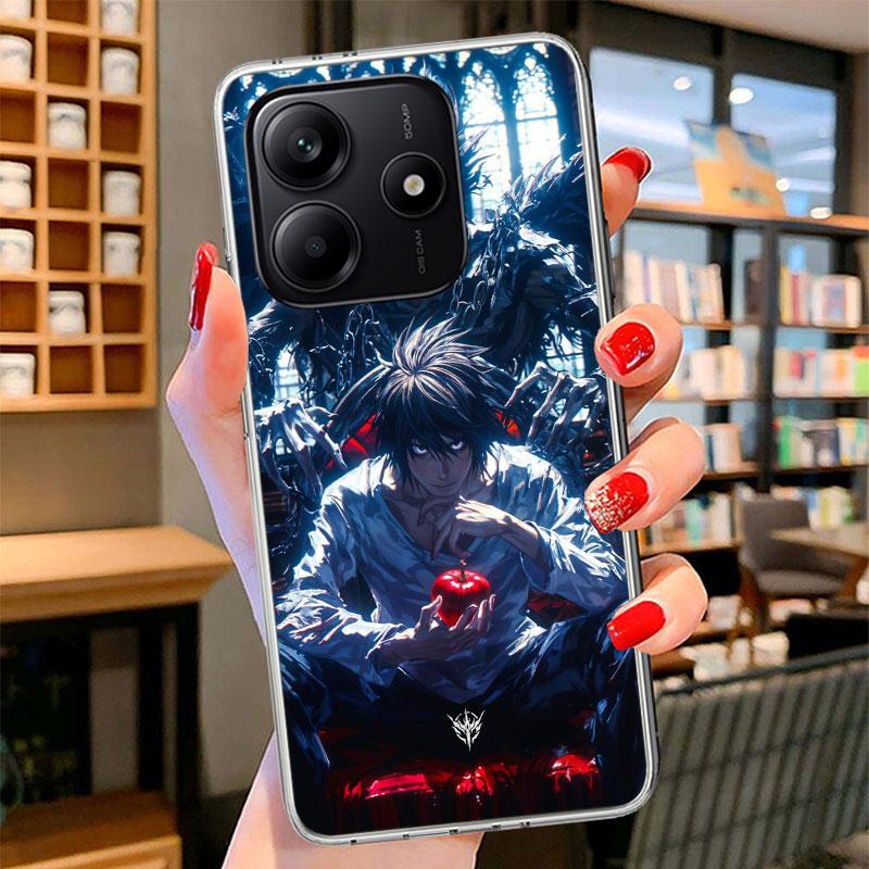 N-Note D-Death L Lawliet Phone Case For Xiaomi Redmi Note 15 14 13 12 11 10 Pro Plus 14S 12S 11S 11T 11E 10S Soft Fundas Shell R