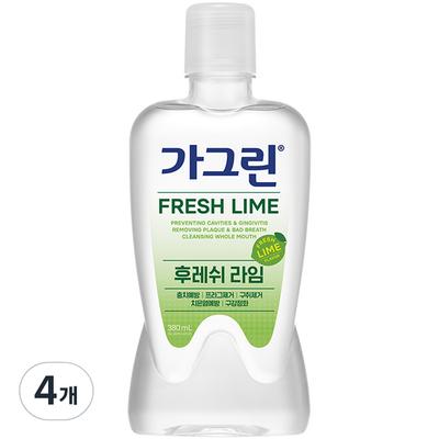 Gagreen Fresh Lime Mouthwash, 380ml, 4 Units