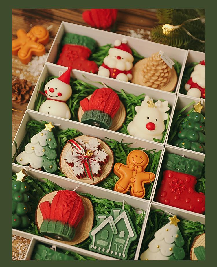 Handmade Christmas Scented Candle Gift Box