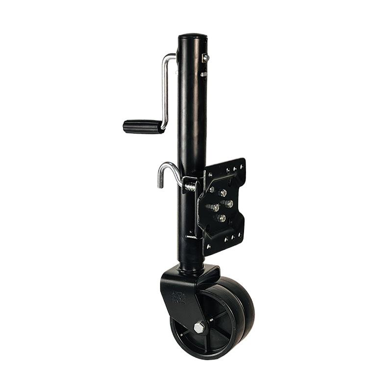 1500 Pounds Trailer Jack 6-inch Double Solid Guided Wheel Lift Trailer Legs Yacht Trailer RV Accessories with Bolt on Capacity