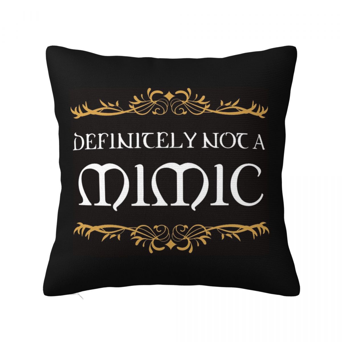 

Definitely Not A Mimic Dnd Game Square Pillowcase Cushion Cover Pillow Case Throw Pillow Cover for Home Sofa Living Room 12x12Inch