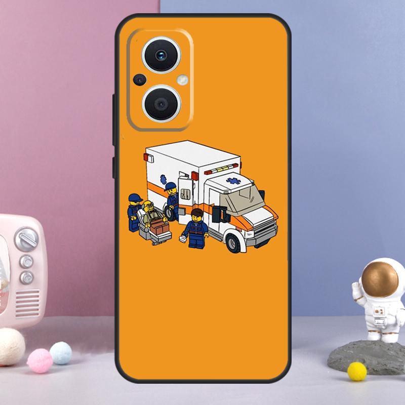EMT EMS Ambulance Funda For OPPO Reno 14 F 11F 12F 13F 10 11 12 13 Pro 7 8 Lite OPPO Find X8 X6 X5 X9 Pro Case