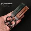 Citroen Logo Car Vintage Leather Keychain Ring Zinc Alloy Chain Key For Citroen C1 DS3 C2 C3 Vts C4 Saxo C4L C5 C6 C8 Xsara