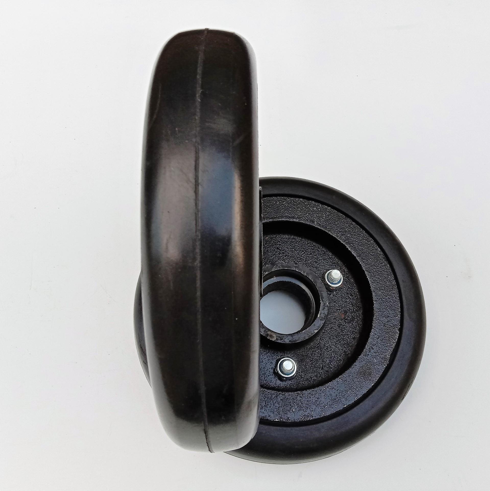 230mm Extra Heavy Duty Swivel Caster Wheel with Weighted Iron Core and Rubber Tread