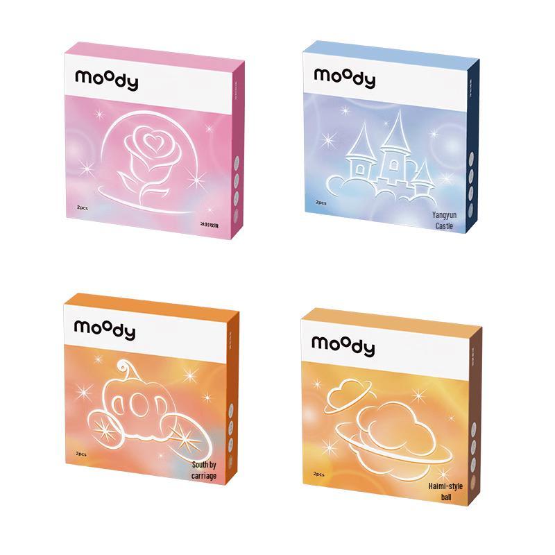 Lentilles de contact colorées Moody Monthly (2 Pcs)