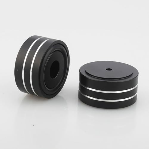 4-Piece Audio Insulators, Anti-Howling Preventer for Speakers, with Non-Slip Rings, for Home Theater, AV Receivers, Amplifiers, and Sound Systems, 40m