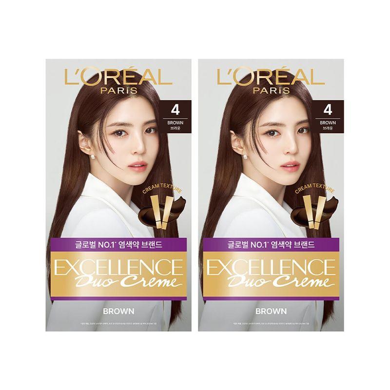 

LOREAL Paris Excellence Duo Крем 4 - Коричневый 2 шт.