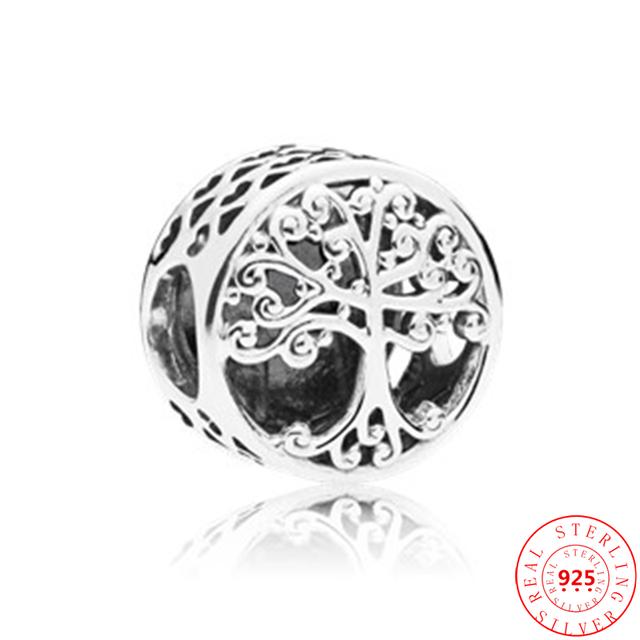 100% argint 925, băieți, fete, pene, pisică, câine, arbore genealogic, mărgele se potrivesc cu brelocuri originale Fasion brățară femei DIY bijuterii fine