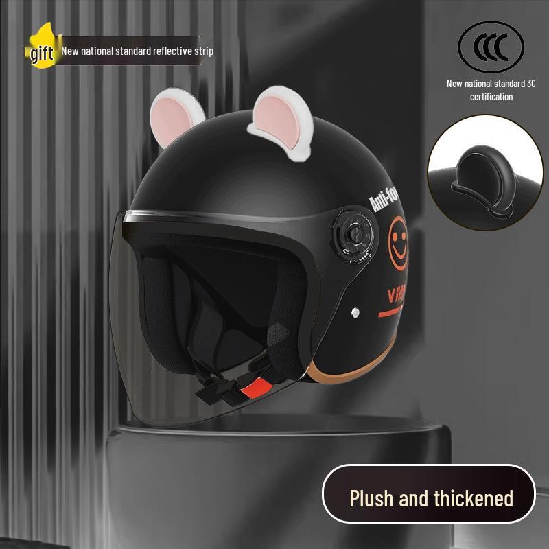 Women's Unisex Winter Warm Half Helmet for Electric Scooter/Motorcycle with Free Shipping