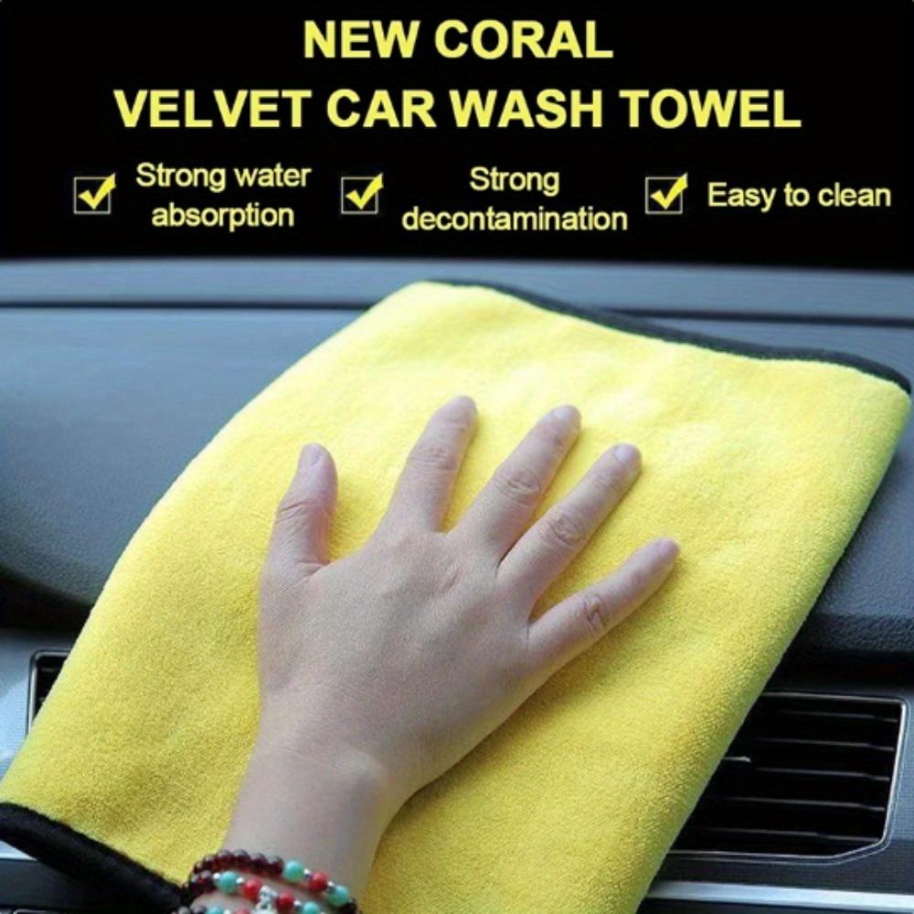 Super Absorbent Microfiber Car Towel, Large Quick-Dry Car Cleaning Cloth for Detailing and Drying