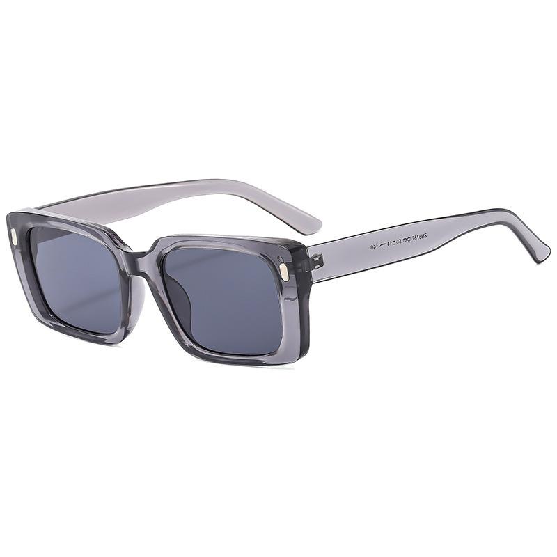 Rice Nail Square Frame Personality Trend Street Shot Sunglasses Driving Anti-Ultraviolet Tide Glasses Sunglasses Women