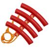1/4Pcs Car Wheel Tyre Guard Rim Protectors Motorcycle Tire Changing Steel Ring Protective Sleeves Wheel Rim Edge Protection