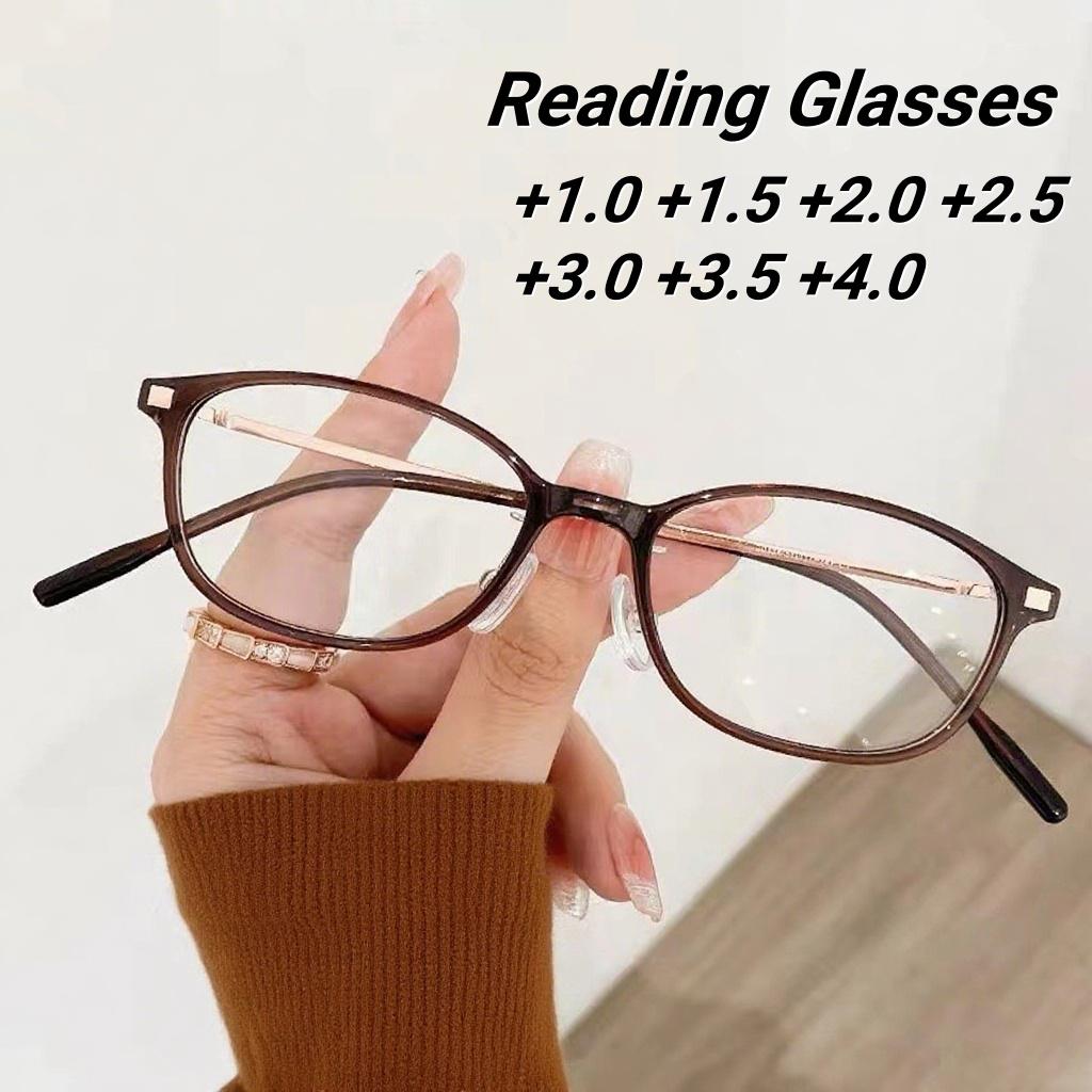 

2025 New Ultra Light Small Box Women s Presbyopia Glasses Fashion Ultra Light Neutral HD Texture Anti Blue Light Glasses +250 чёрный