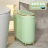 Toilet Trash Can Household High Value Light Luxury Press Type With Lid Crack Large Capacity Toilet Narrow Slot