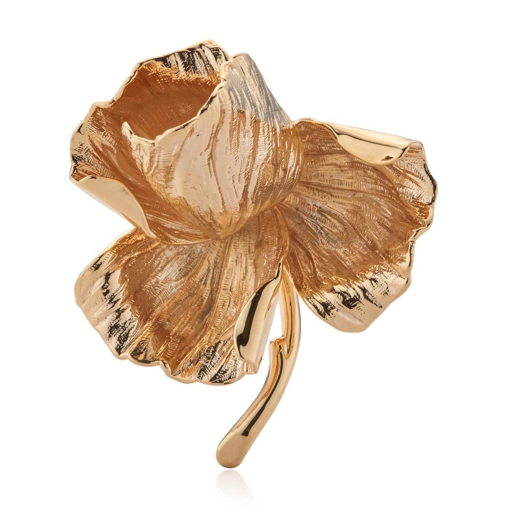 Grosse Wild Rose Brooch Gold GJ30546