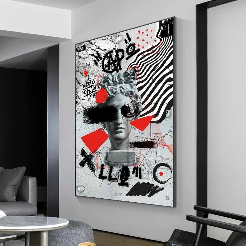 

Знаменитая скульптура, статуя, искусство, портрет, холст, картины, постеры и принты, настенные художественные картинки для украшения гостиной, Cuadros