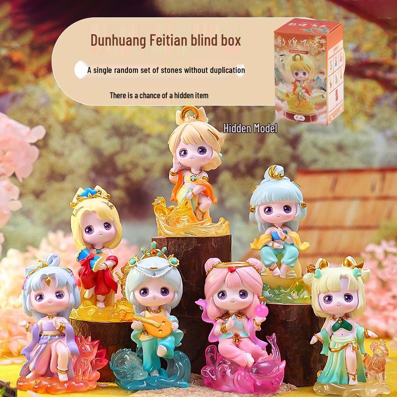 Mythische Tier-Serie: Antike neunschwänzige Fuchs Blind Box Figur zur Schlafzimmerdekoration