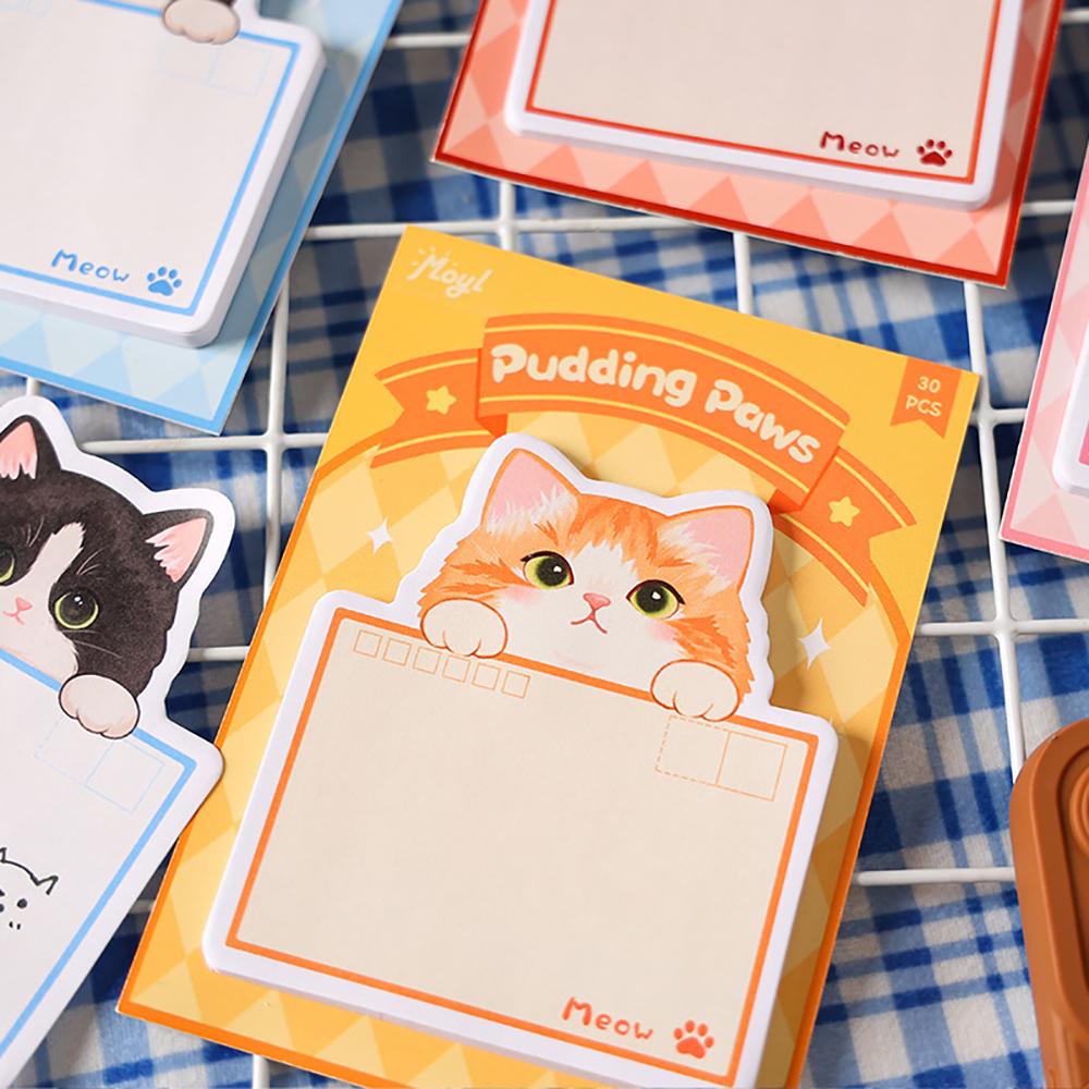 Cute Little Cat Sticky Note, Self-adhesive Message, Memo Pad, DIY Notebook, Decoration Material Paper,student Memo