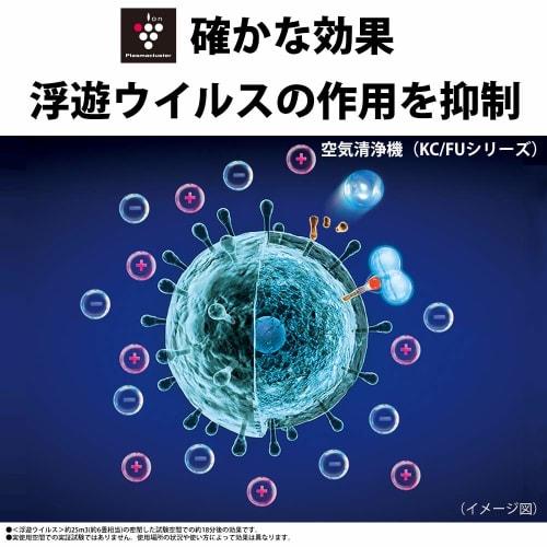 Sharp Air Purifier Plasmacluster 7000 Standard 14 tatami / Air Purifier 23 tatami Virus Pollen White FU-N50-W