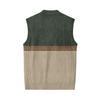 Men's V-Neck Sleeveless Knit Cardigan Vest