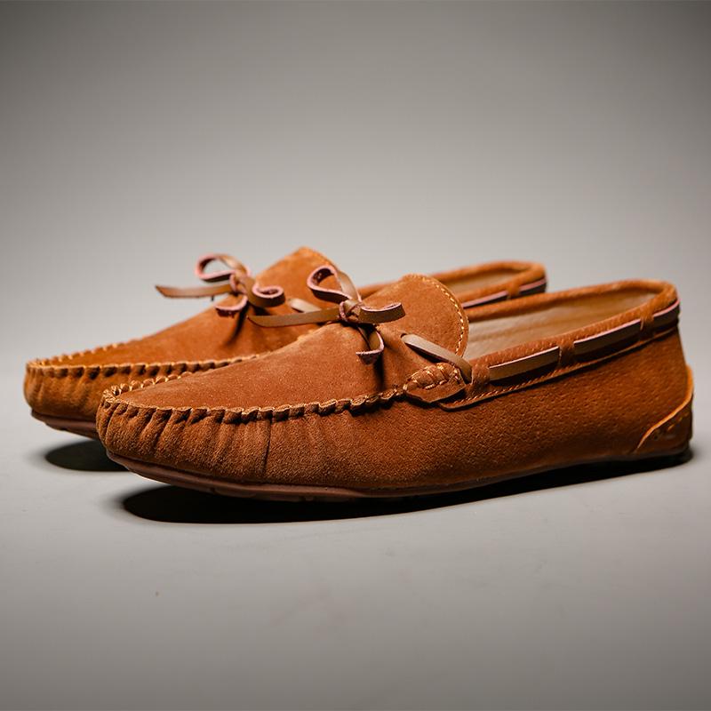 

Брендовая мужская повседневная обувь, модная мужская обувь, замшевые кожаные мужские мокасины для отдыха, мокасины на плоской подошве, туфли для вождения, большой размер 38-46 46 оранжевый