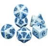 7Pcs Polyhedral Dice Opaque Polyhedral Game Dice with Tube for RPG DND D20 D12 D10 D8 D6 D4 Table Game