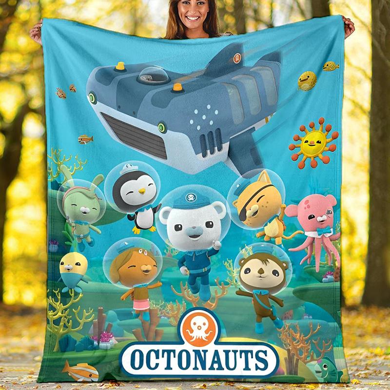 Octonauts Theme Printed Blanket Perfect For Couch Bed Travel Outdoor Use Machine Washable Cozy Durable