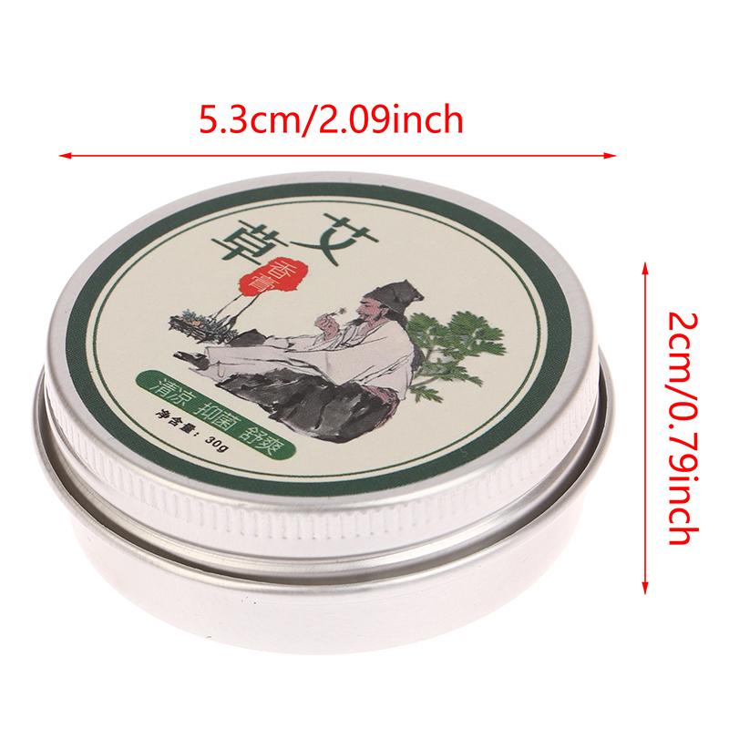 30G Herbal Moxibustion Cream Moxa Ointment Mugwort Health Care Massage Oil Relief Arthritis Body Pain Prevent Mosquito Bites